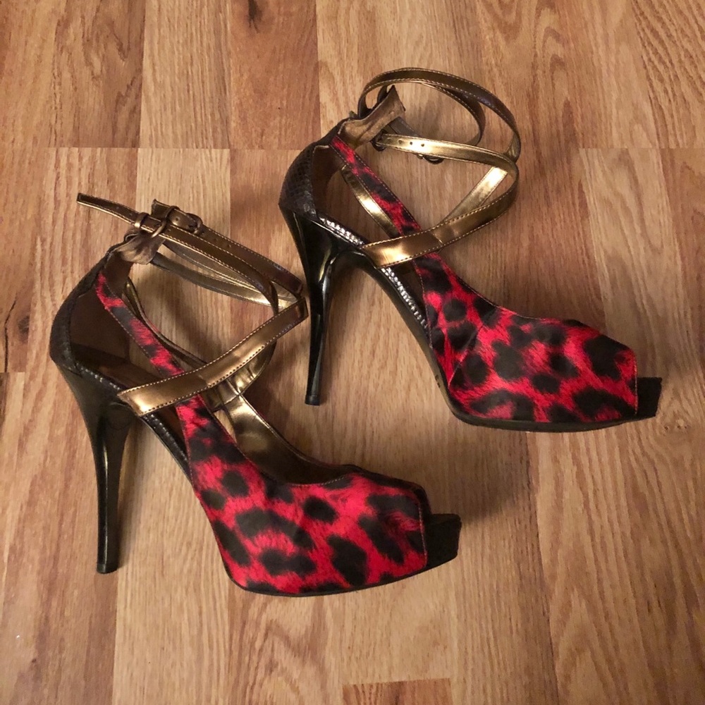 Matching Strapless Mini Dress Sz S & Heels 10 - Picture 8 of 16